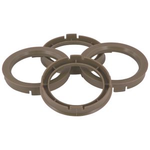TPI Centreerringen 72.5->66.6mm Grijs 4 stuks TP725666