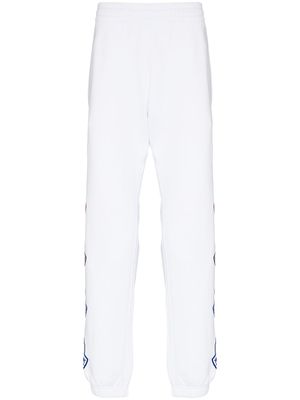 Moncler pantalon de jogging à logo imprimé - Blanc