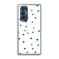 Blauwe stippen: Oppo Find X3 Neo Transparant Hoesje