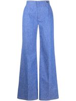 Câllas Milano pantalon évasé Jane à taille haute - Bleu