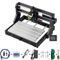 VEVOR 15W CNC 3018 DIY Graveermachine Pro 300x180x45mm Graveermachine 3-assige Mini Lasergraveerder met GRBL-bedieningspaneel en offline controller