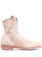 Guidi bottines à fermeture zippée 25 mm - Rose Guidi bottines à fermeture zippée 25 mm - Rose