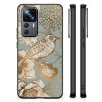 Bloemen Hoesje voor Xiaomi 12T | 12T Pro Vintage Bird Flowers Bloemen Hoesje voor Xiaomi 12T | 12T Pro Vintage Bird Flowers