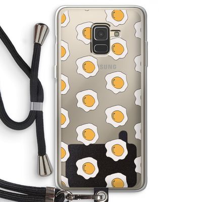 Bacon to my eggs #1: Samsung Galaxy A8 (2018) Transparant Hoesje met koord