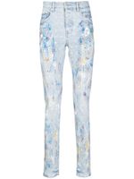 Purple Brand jean slim à effet taches de peinture - Bleu Purple Brand jean slim à effet taches de peinture - Bleu