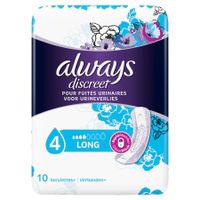 Always Discreet Incontinence Pads Long Sp X10