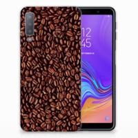 Samsung Galaxy A7 (2018) | Siliconen Case | Koffiebonen