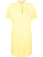 Maison Kitsuné robe-polo à logo brodé - Jaune - thumbnail