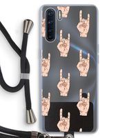 Rock: Oppo A91 Transparant Hoesje met koord
