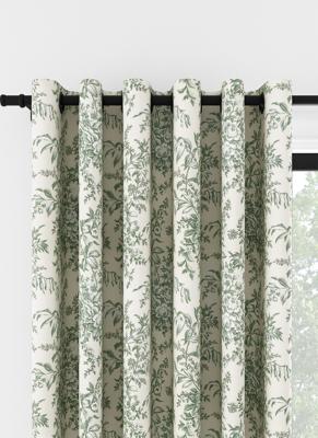 Laura Ashley Picardie Saliegroen Ringgordijn