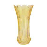 Bloemenvaas Delight - boeket vaas - glas - geel - 11 x 20 cm