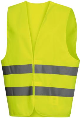 NITRAS SAFETY Safety vest polyester siz yellow i. poly bag