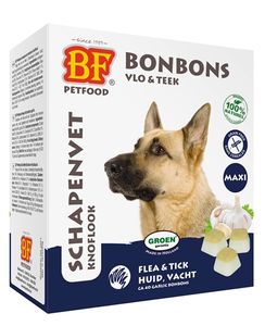 Bf Petfood Biofood schapenvet maxi bonbons knoflook