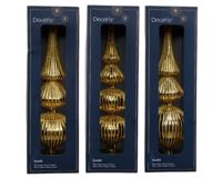 Piek glas L7,2b7,2h31 cm goud a3 Decoris - Decoris Piek glas L7,2b7,2h31 cm goud a3 Decoris - Decoris