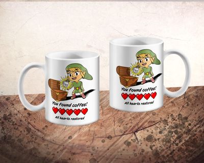 Beker - Zelda fan - You found coffee - Wit Beker - Zelda fan - You found coffee - Wit