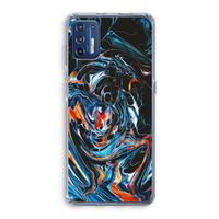 Black Unicorn: Motorola Moto G9 Plus Transparant Hoesje Black Unicorn: Motorola Moto G9 Plus Transparant Hoesje