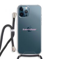 kwetsbaar: iPhone 12 Pro Transparant Hoesje met koord