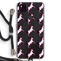 Musketon Unicorn: Pixel 4a 5G Transparant Hoesje met koord