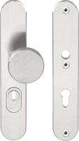 Formani Basics LB60-50KT massieve veiligheidsschilden met kerntrekbeveiliging knop/kruk SKG*** PC72 - mat RVS