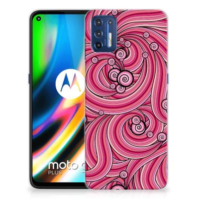 Motorola Moto G9 Plus | Hoesje maken | Swirl Pink