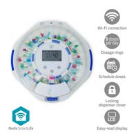 Nedis SmartLife Medicijndispenser | Wi-Fi | 28 Compartimenten | Aantal alarmtijden: 9 alarmtijden per dag | Licht / Piep / Stem | LCD scherm | Wit - Nedis SmartLife Medicijndispenser | Wi-Fi | 28 Compartimenten | Aantal alarmtijden: 9 alarmtijden per dag | Licht / Piep / Stem | LCD scherm | Wit -