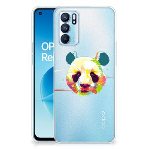 OPPO Reno6 5G Telefoonhoesje met Naam Panda Color