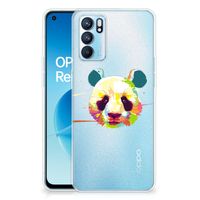 OPPO Reno6 5G Telefoonhoesje met Naam Panda Color - thumbnail