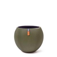 Vaas bol Groove 13x10 groen - Capi europe