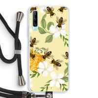 No flowers without bees: Huawei P Smart Pro Transparant Hoesje met koord