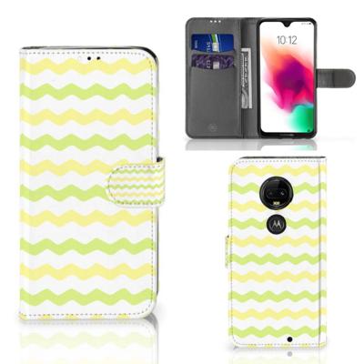 Motorola Moto G7 | G7 Plus | Telefoon Hoesje | Waves Yellow