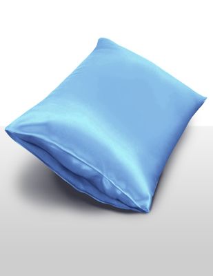 Zijden Kussensloop inSilk Collection, Kleur Lichtblauw, Afmeting 60 x 70 cm