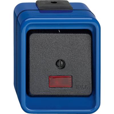 Merten 372375 Tuimelschakelaar Compleet 1-voudig Blauw 1 stuk(s)
