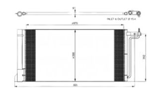 Condensor, airconditioning 350051