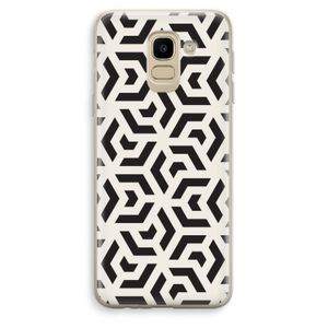 Crazy pattern: Samsung Galaxy J6 (2018) Transparant Hoesje