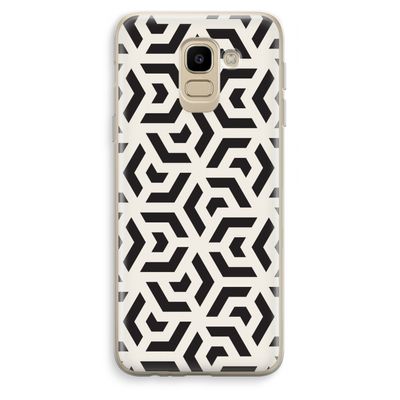 Crazy pattern: Samsung Galaxy J6 (2018) Transparant Hoesje