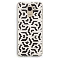 Crazy pattern: Samsung Galaxy J6 (2018) Transparant Hoesje