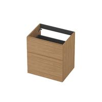 INK - Onderkast 2L A-sym Decor Tbv Grepen - 600x450x650 Mm - Blank Eiken