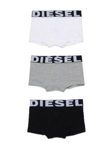 Diesel Kids logo-waistband boxers (pack of three) - Noir