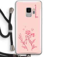 Giving Flowers: Samsung Galaxy S9 Transparant Hoesje met koord