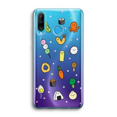 Happy bento friends: Huawei P30 Lite Transparant Hoesje