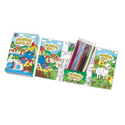 Grafix Kleurboekjes (2st.) met potloden - boerderij