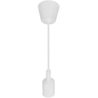 LED Hanglamp - Hangverlichting - Turno - Rond - Mat Wit Kunststof - E27 - thumbnail