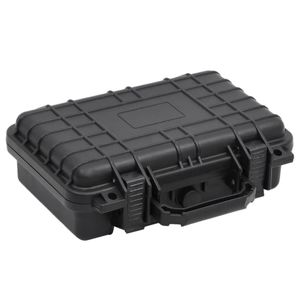 Flightcase draagbaar 33x22x10 cm PP zwart