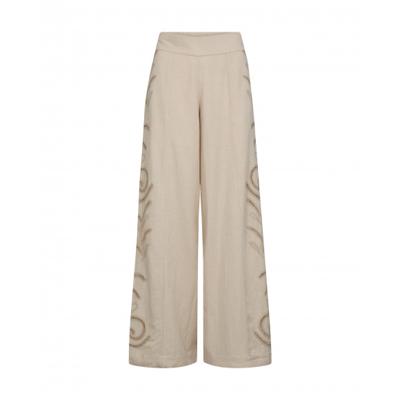 Mos Mosh - Beige | Dames | Broek | Beige | M | regular | Kamst mode
