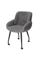 Armstoel Rowan antraciet