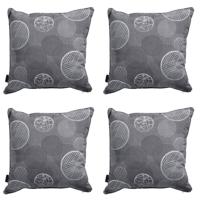 Sierkussen Circle grijs 50 cm x 50 cm (4 stuks) Madison - Madison