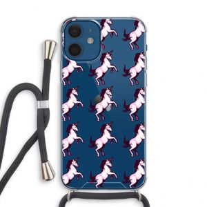 Musketon Unicorn: iPhone 12 mini Transparant Hoesje met koord