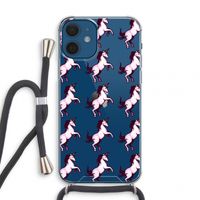 Musketon Unicorn: iPhone 12 mini Transparant Hoesje met koord