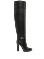 Dolce & Gabbana cuissardes à détail de boucle - Noir