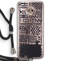 Marrakech print: Motorola Moto G6 Transparant Hoesje met koord